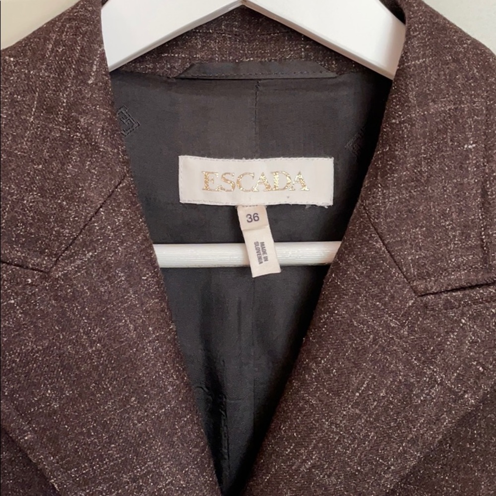 Escada Textured Button Up Blazer - image 2